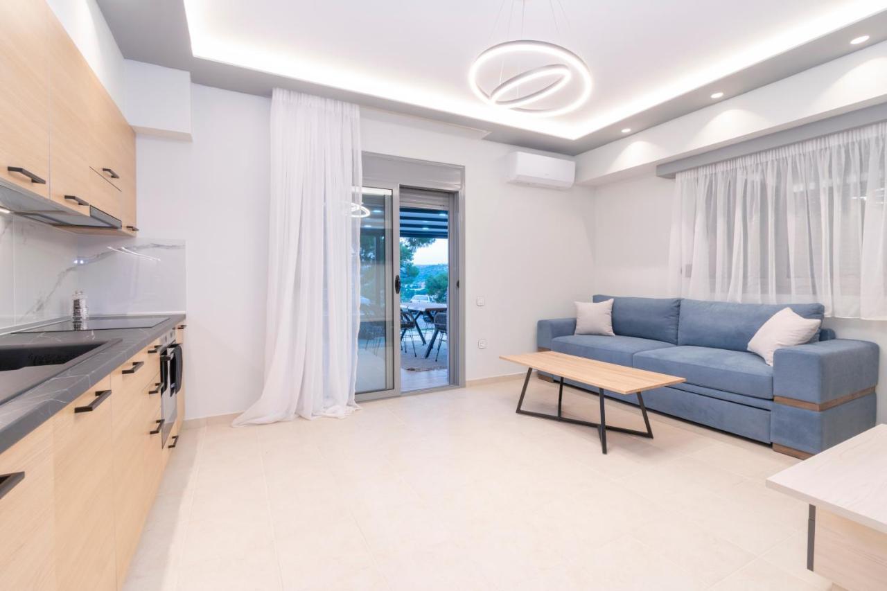 Sithoniars Luxury Ground Floor Apartment With Private Garden 네오스마르마라스 외부 사진