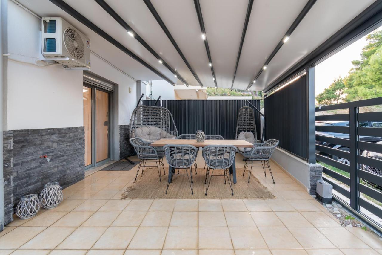 Sithoniars Luxury Ground Floor Apartment With Private Garden 네오스마르마라스 외부 사진